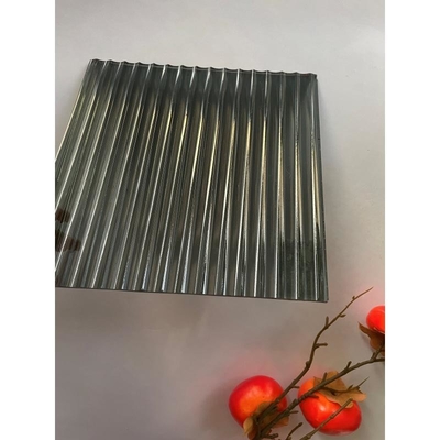 8 mm 10 mm 12 mm Fluté verre trempé Sécurité Décoratif de confidentialité Clair de fer faible Tecture durcie de motifs de construction de verre