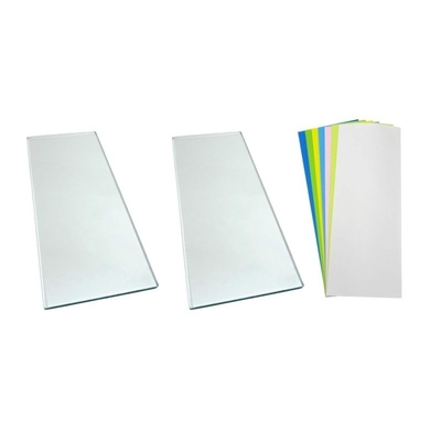 Escalier en verre rectangulaire laminé et flottant avec technologie de travail à bord poli plat