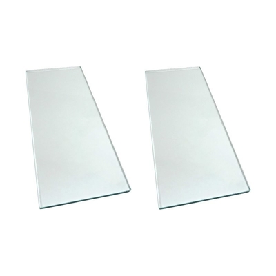Escalier en verre rectangulaire laminé et flottant avec technologie de travail à bord poli plat