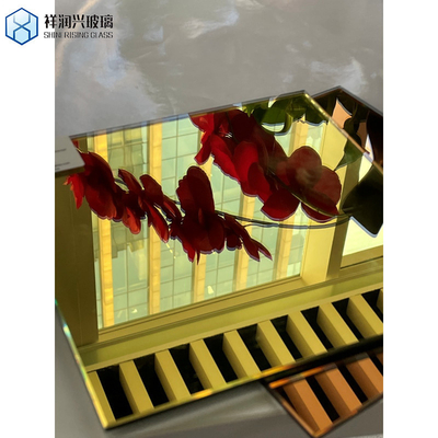 Verre trempé 4 mm 5 mm en vert bleu gris bronze couleur transparente pour façade de bâtiment