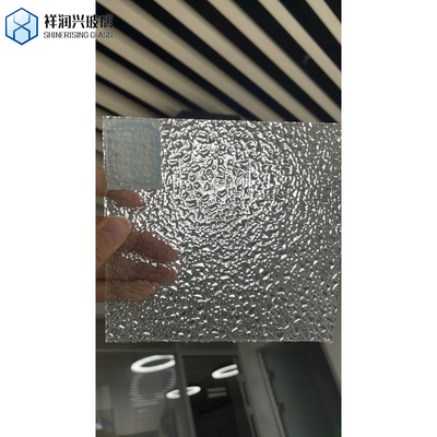 Panneau de verre à ondes à flûte à côtes tempérées transparentes et décoratives certifié CE
