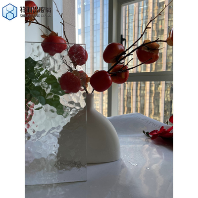 Structure flottante tempérée qualifiée, verre ondulé solide ultra-transparent pour fenêtres de porte