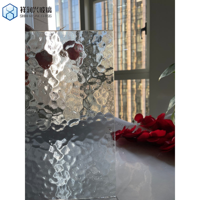 Structure flottante tempérée qualifiée, verre ondulé solide ultra-transparent pour fenêtres de porte