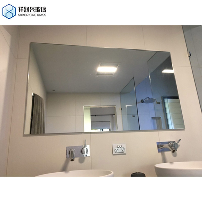 1.8mm 2mm 2.5mm 3mm taille de coupe ou taille régulière verre miroir en aluminium pour la conception intérieure