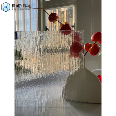 Vitrage flottant trempé qualifié 3 mm 4 mm 6 mm Vitrage transparent motif gris pour la décoration