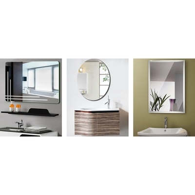 Plaque de verre miroir en aluminium double recouvert de 1,8 mm 2 mm 3 mm 4 mm 5 mm avec certificat CE