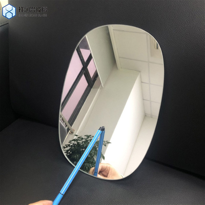 Verre miroir argenté rond personnalisé durable pour la fabrication de salle de bains à Qingdao