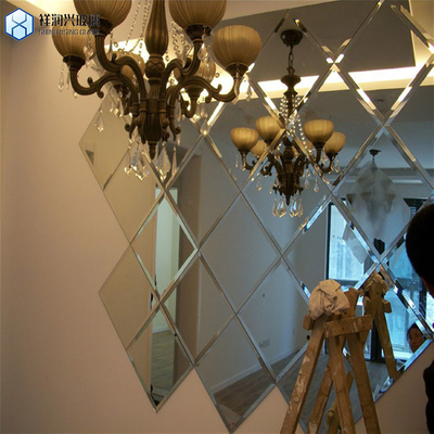 Verre miroir argenté poli plat pour salle de bain Vert naturel et durable fabriqué