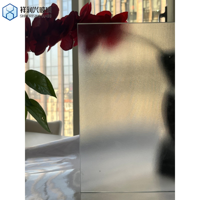 Conservez une feuille de verre teintée transparente de 3 mm d'épaisseur avec un motif de texture personnalisé