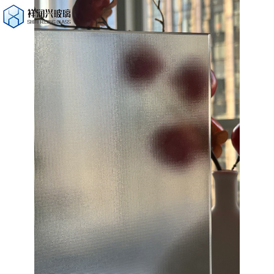 Verre fondu à motifs trempés à l'état plat, 5 mm, 6 mm, 8 mm, 10 mm, 12 mm, 19 mm, décoratif ultra-clair