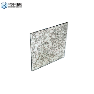 Rectangle d'or antique miroir de verre mur de brique miroir titres muraux 12X12 pour les couches demande