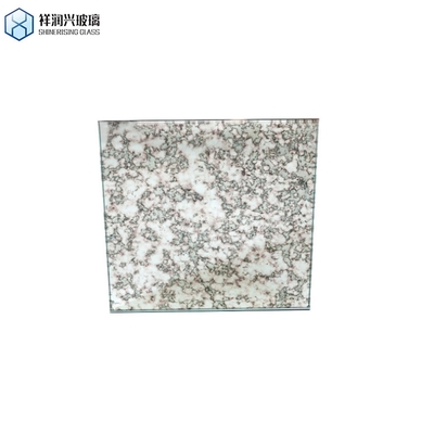 Finition argentée de luxe couleur française mosaïque antique miroir petite feuille de carrelage pour la décoration murale