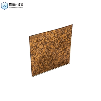 Finition argentée de luxe couleur française mosaïque antique miroir petite feuille de carrelage pour la décoration murale