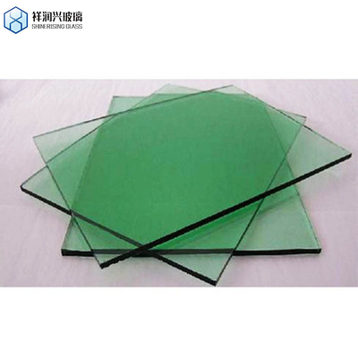 Verre de bâtiment teinté bleu clair vert foncé de 10 mm personnalisé pour balcon de porte et fenêtre