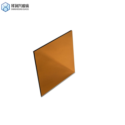 Demande personnalisée 4mm clair / couleur doré réfléchissant miroir bidirectionnel personnalisation