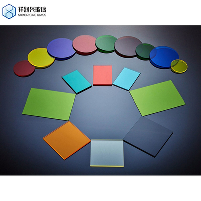 Fabricants de panneaux de verre colorés en verre iridescent solide à structure plate