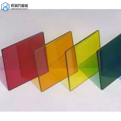 Verre à revêtement dichroïque personnalisé en verre revêtu de fer bas pour la décoration sur commande