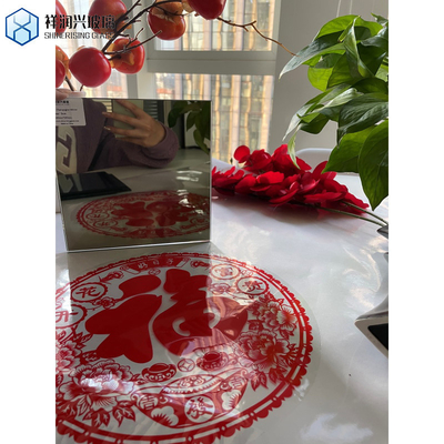 1830*2440/2140*3300/2440*3660 Miroir en verre flottant sans cadre en argent pour la décoration de bâtiments