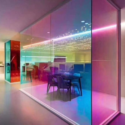 Glace trempée façade de bâtiment décoration teintée verre isolé en verre à motifs