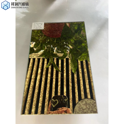 Verre à miroir antique à bord poli plat pour la technique décorative Laminé 4 mm 5 mm 6 mm