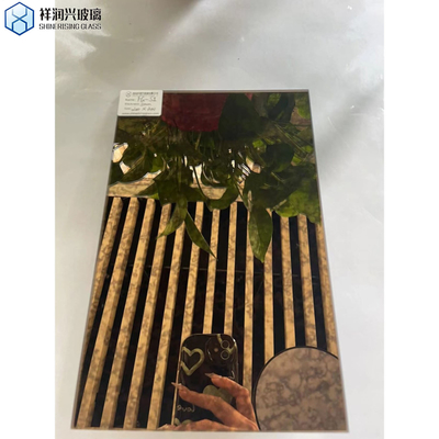 Verre à miroir antique à bord poli plat pour la technique décorative Laminé 4 mm 5 mm 6 mm