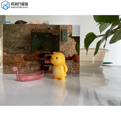 Demande personnalisée De verre de miroir de mur décoratif avec bord plat poli