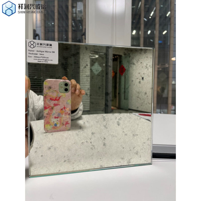 Requête personnalisée feuille de miroir antique pour la décoration intérieure du mur Forme rectangulaire