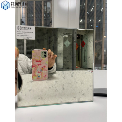 Requête personnalisée feuille de miroir antique pour la décoration intérieure du mur Forme rectangulaire