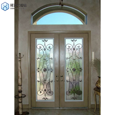 Verre à texture durcie pour une conception artistique de fenêtre et de porte transparente et personnalisable