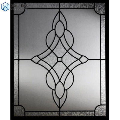 Épaisseur de 3 mm-19 mm Vitre trempé plat Porte à motifs de fleurs de glace pour la décoration de bâtiments