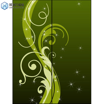 Porte décorative cristalline peinture verre opaque couleur plombé vitrail panneau