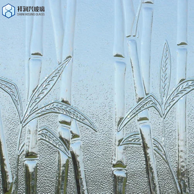 3 mm-6 mm de verre ondulé ondulé transparent Karatachi décoratif câblé pour l'architecture
