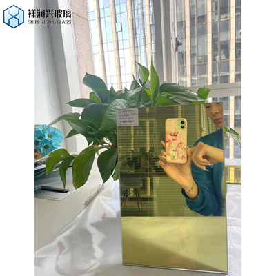 Cadre de verre coloré Tinté miroir argent et couleur aluminium feuille de miroir murale avec ISO