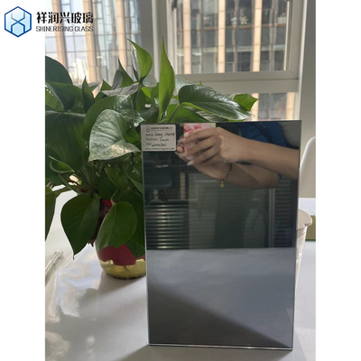 Cadre de verre coloré Tinté miroir argent et couleur aluminium feuille de miroir murale avec ISO