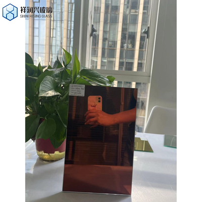 Cadre de verre coloré Tinté miroir argent et couleur aluminium feuille de miroir murale avec ISO