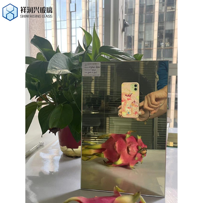 Pièces de miroir en verre miroir argenté double revêtue en verre coloré miroir transparent en verre sur mesure