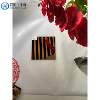 Panneau de verre miroir teinté en bronze pour la décoration du bâtiment salle de bains en verre unique