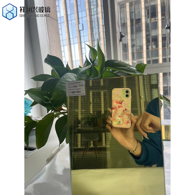 6mm Large Colored Mirror Glass Sheet personnalisé et écologique pour le design moderne