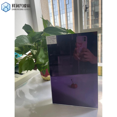Pièces de miroirs en argent Double verre revêtu de couleur cristallin miroir en aluminium transparent verre flottant transparent verre sur mesure