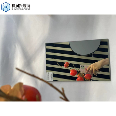 Décoration de la maison miroir décoratif coloré avec bord plat poli et verre flottant