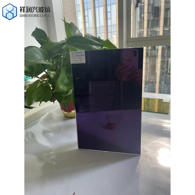 Vitres colorées extérieures de grande taille vitrail bleu teinté pour fenêtre de bâtiment