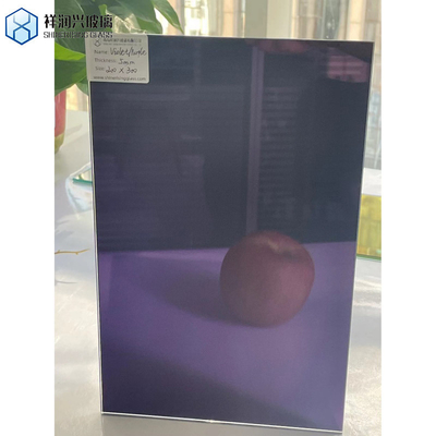 Vitres colorées extérieures de grande taille vitrail bleu teinté pour fenêtre de bâtiment