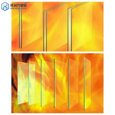 Porte de cheminée de 4 mm résistant à la chaleur cheminée en verre céramique selon les exigences du client