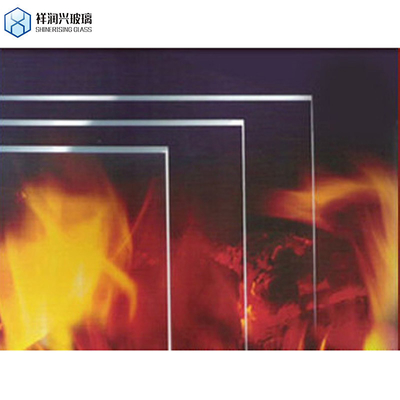 Vêtement de feu poli plat 4 mm 5 mm clair transparent de verre de céramique trempé