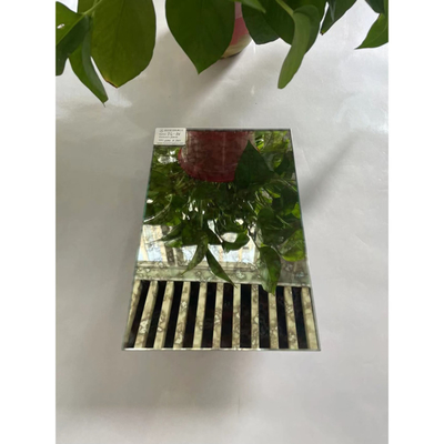Cadre de verre pour miroir décoratif antique pour mur d'art Finition en argent 5 Service après-vente