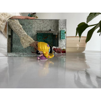Cadre de verre pour miroir décoratif antique pour mur d'art Finition en argent 5 Service après-vente