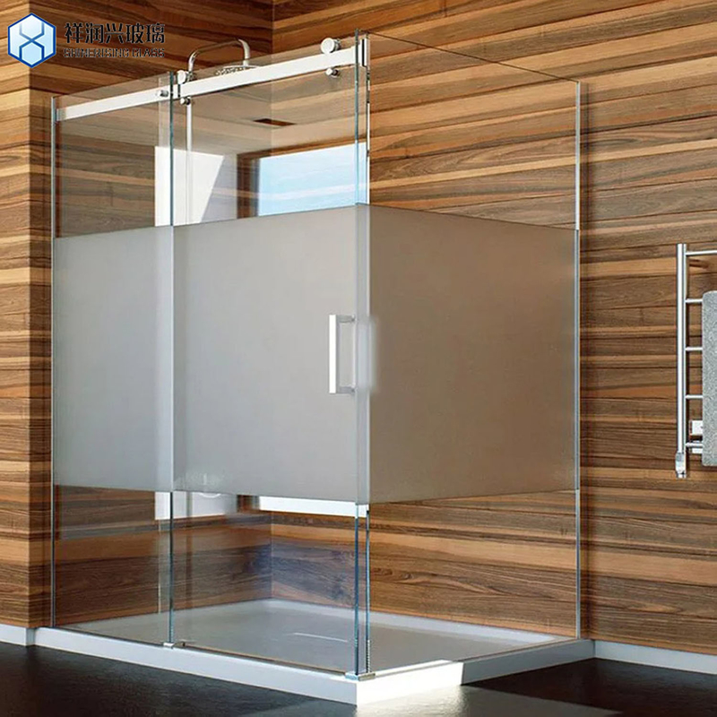 Principaux produits Verre trempé de 12 mm pour bâtiment commercial Porte fenêtre salle de bains Verre 5
