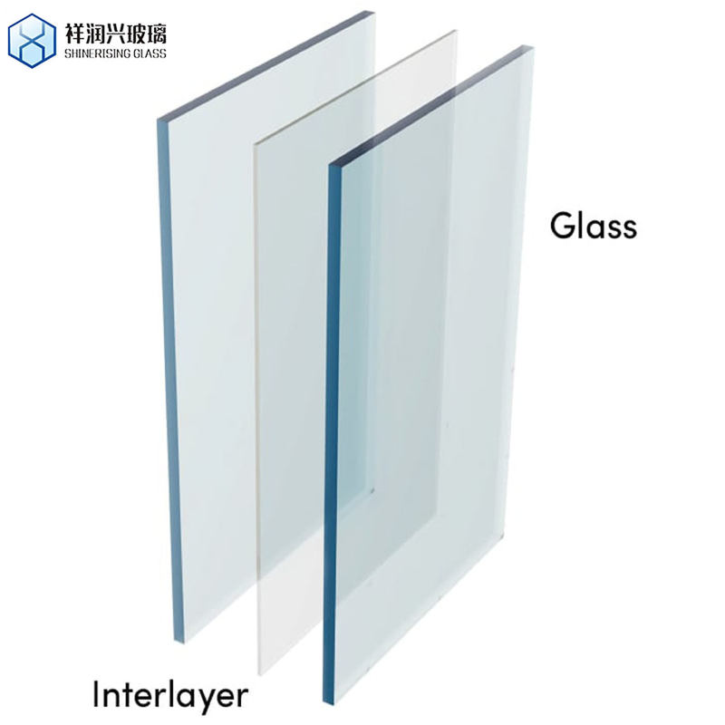 Demande personnalisée 8 mm 10 mm 12 mm verre trempé pour la décoration murale dans l'intérieur de l'hôtel
