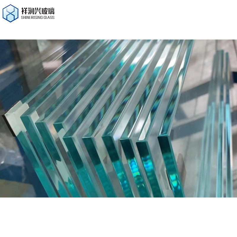 Porte en verre trempé transparente de 12 mm pour les divisions de douche de bureau