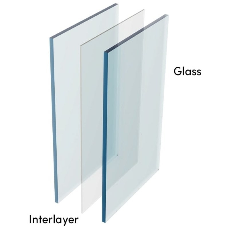 PVB Sgp verre trempé stratifié 6,38 mm 8,38 mm 10,38 mm 12,38 mm Épaisseur et taille